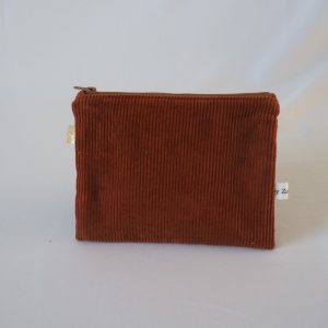Pochette plate / organisateur de sac : cannelle