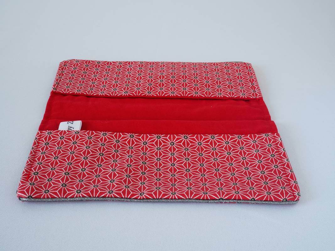 Protège chéquier à motif japonais pour femme - Différents coloris – Image 3