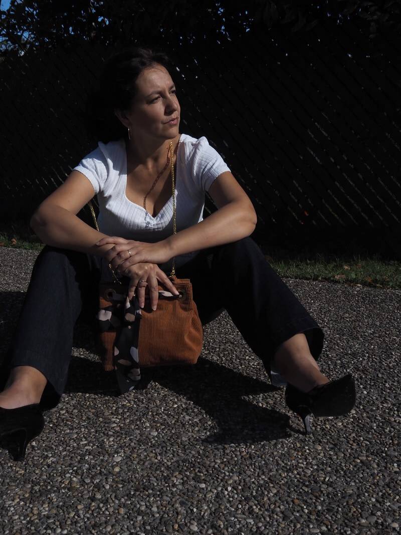 Sac "Velvet" en velours - Cannelle – Image 13