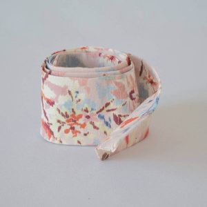 Bandeau en tissu coton et élasthanne -rosé orangé