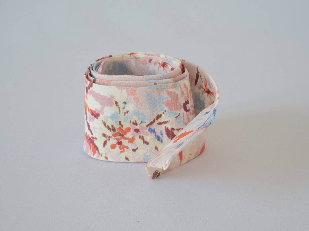 Bandeau en tissu coton et élasthanne -rosé orangé