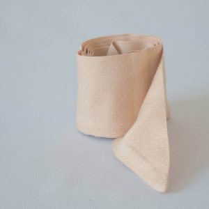 Bandeau plumeti en viscose couleur blush/nude
