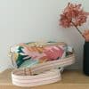 Sac banane "Tropique" Détail, fermeture éclair rose