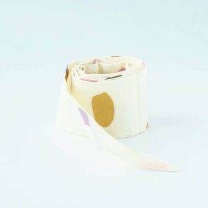 Bandeau coton écru tacheté