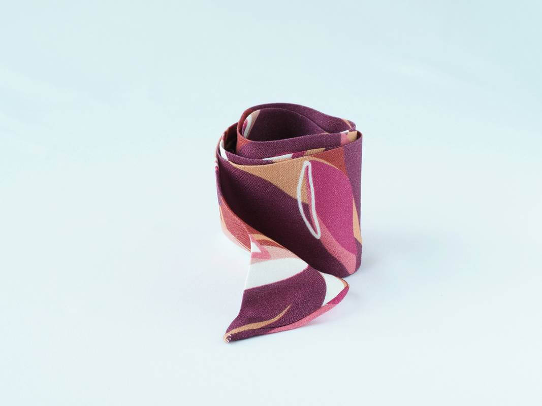 Bandeau viscose prune