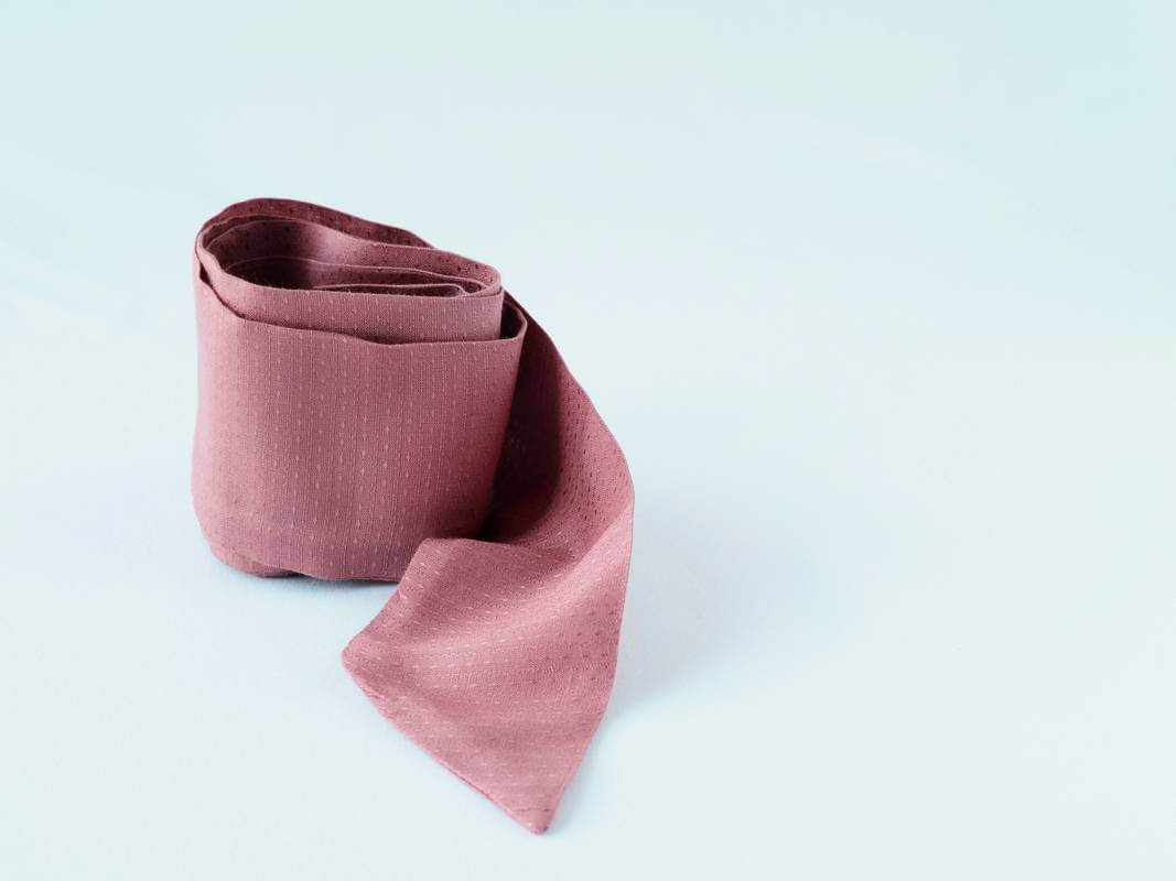 Bandeau viscose plumetis vieux rose