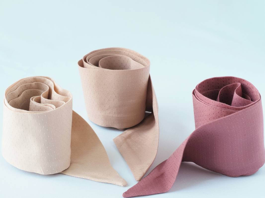 Bandeau viscose plumetis nude, maple, vieux rose