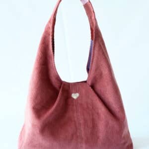 Alternative view of Sac Hobo en velours - différentes variations