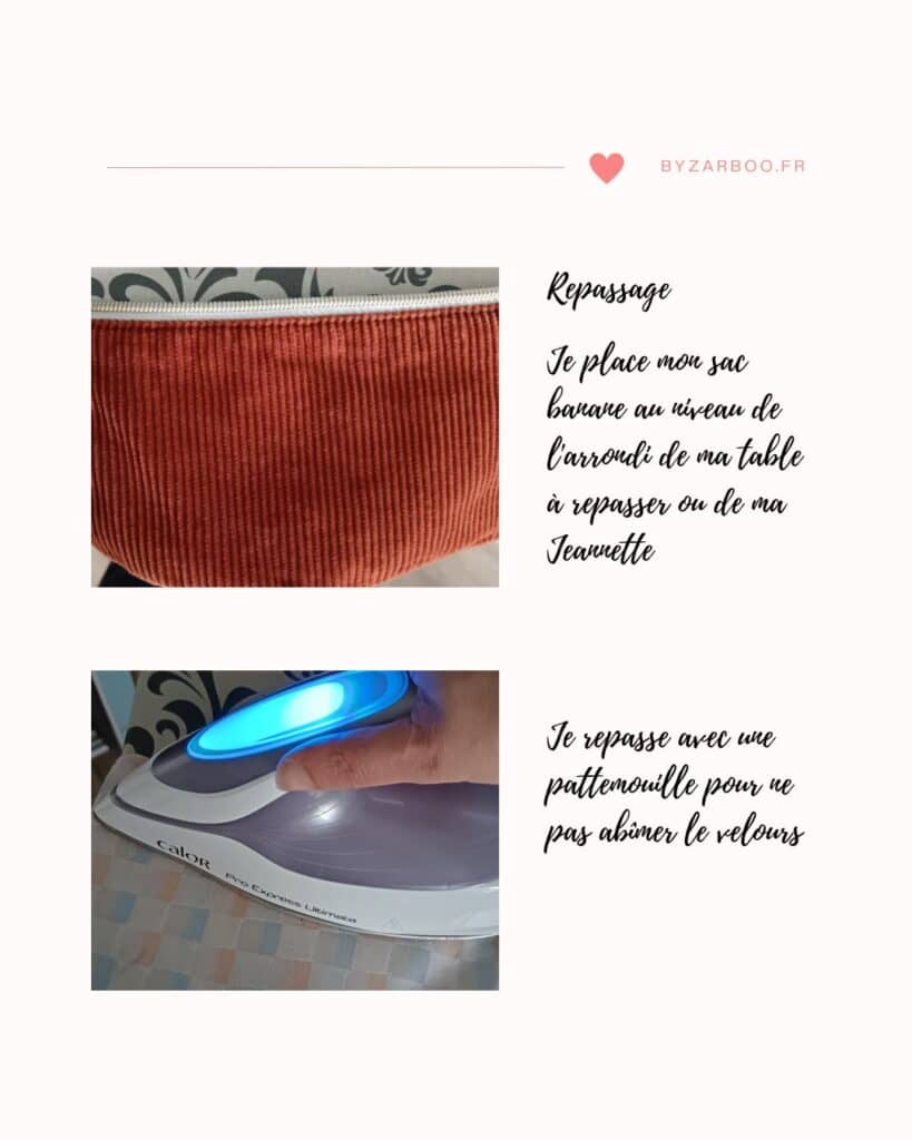 Comment repasser un sac banane en velours